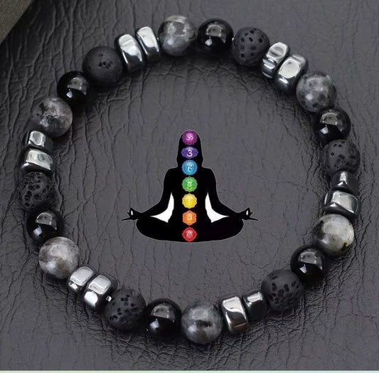 Bracelet en Pierres Naturelles de Protection & Équilibre