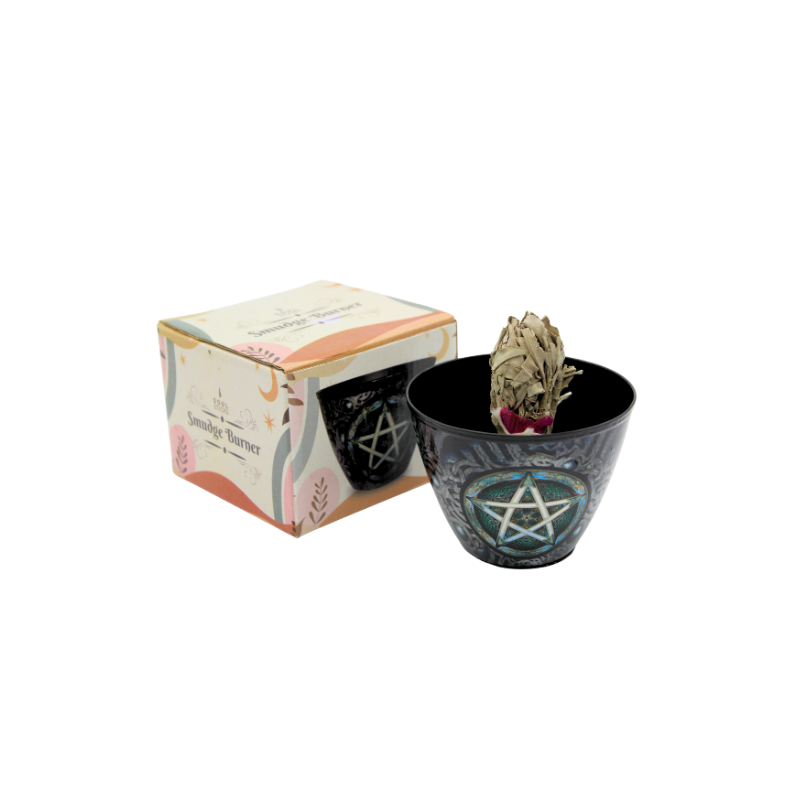 Pentagone Bol Métalique pour Encens