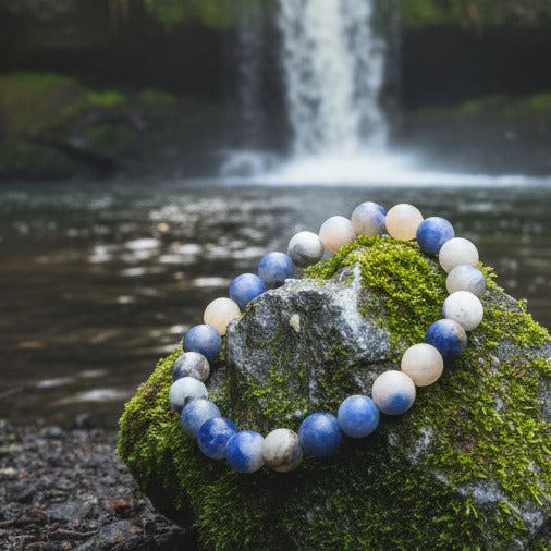 Bracelet Pierre de Bleu Spot Jasper - Zenencens