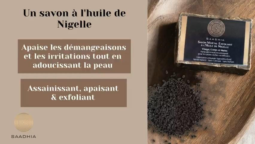 Saadhia Savon Végétal Exfoliant à l’huile de Nigelle 100g - SHOPHORSE