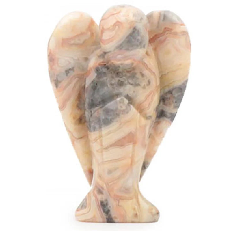 Ange Figurine Crazy Agate 50mm - Zenencens