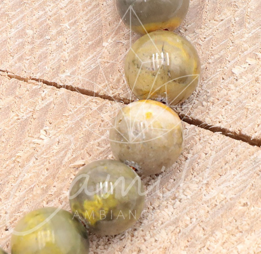 Bracelet Jaspe Bumblebee AB 10mm