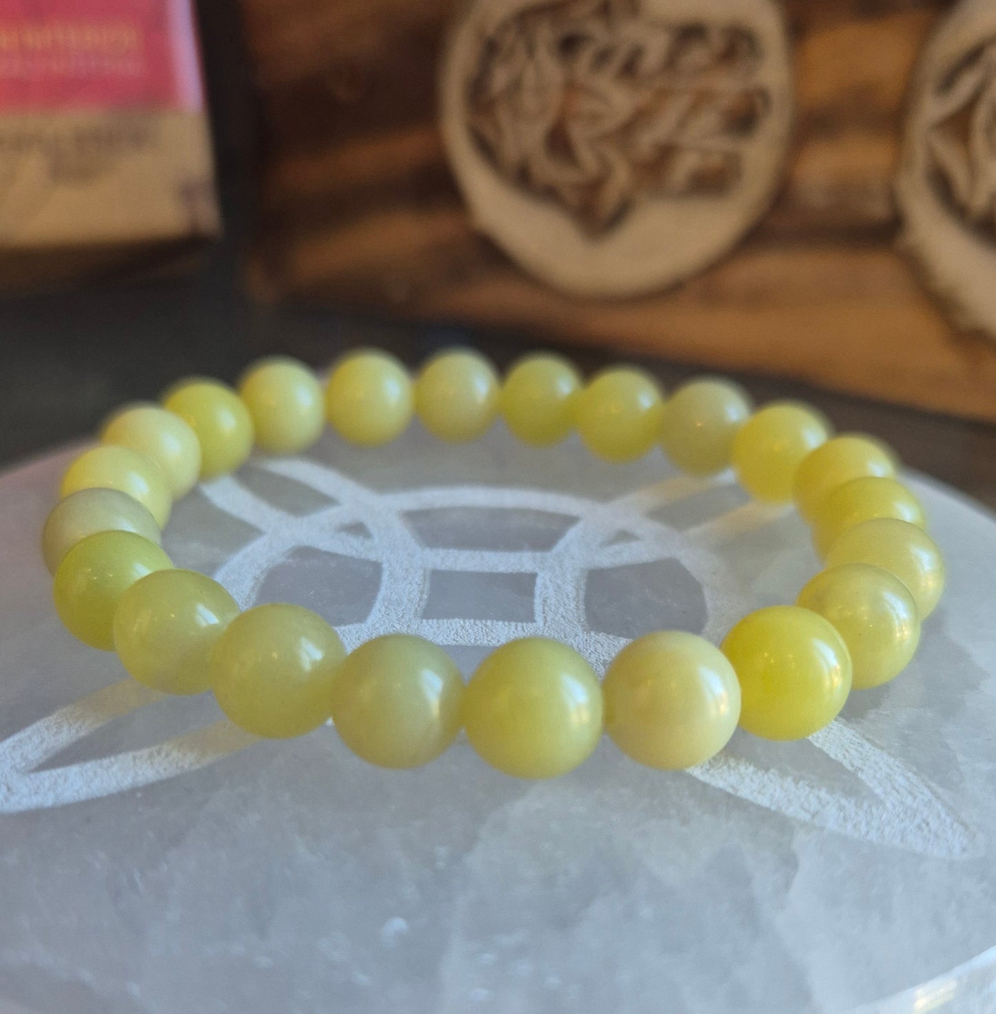 Bracelet Pierre de Jade Citron