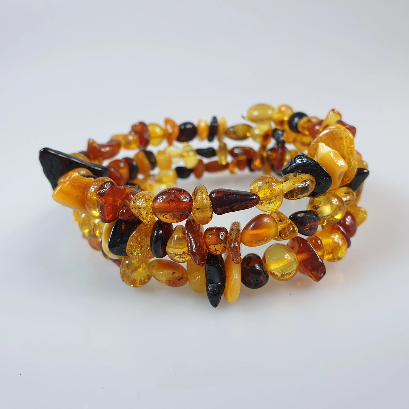 Bracelet Accordian Ambre Multicouleur