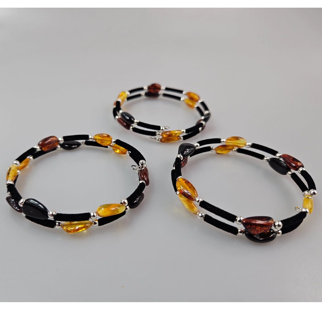 Bracelet Serpent Ambre Multicouleur