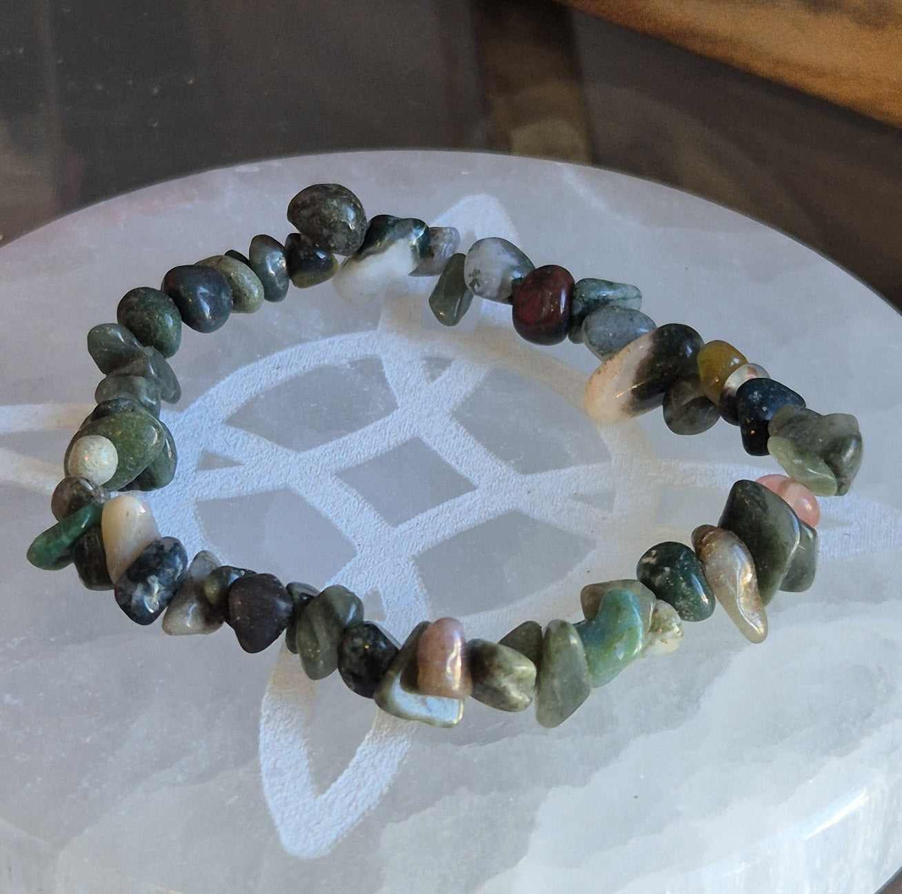 Bracelet Baroque agate Indienne