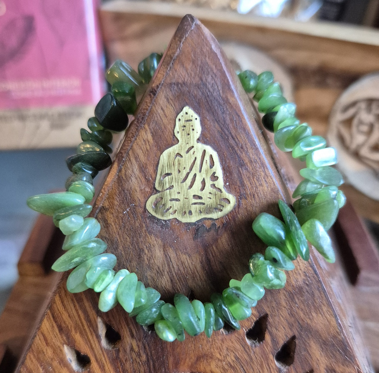 Bracelet Baroque Jade Nephrite