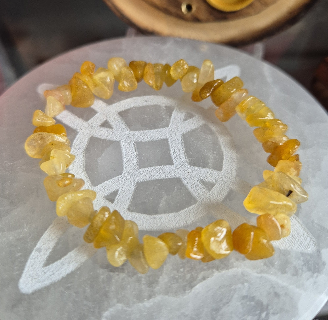 Bracelet Baroque Quartz Jaune