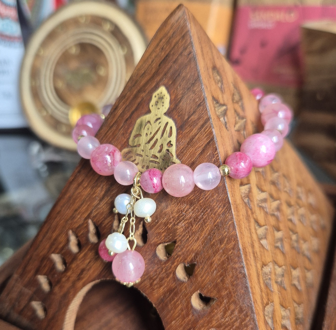 Bracelet Pierres Rose & Cerise Quartz