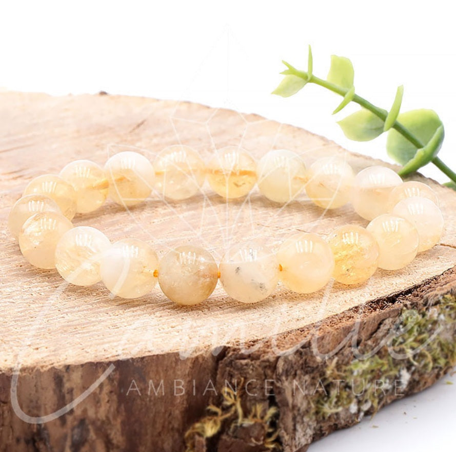 Bracelet Citrine Chauffee AB 10mm
