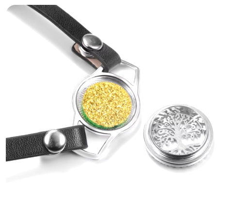Bracelet Diffuseur en Cuir Double Chat