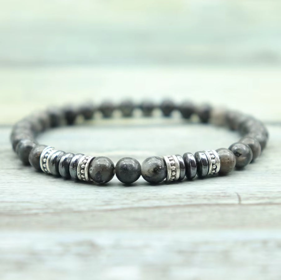 Bracelet Mapstone et Hematite