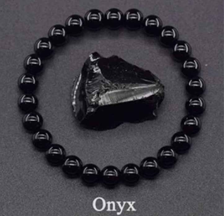 Bracelet Pierre Onyx Noir