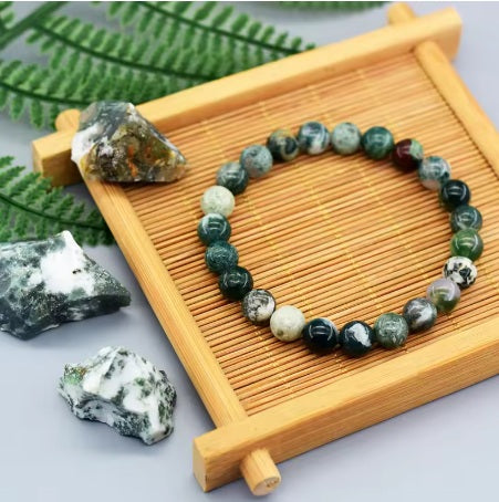 Bracelet Pierre de Agate Arbre