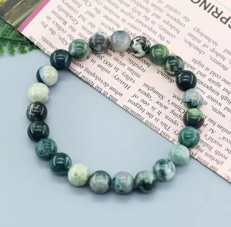 Bracelet Pierre de Agate Arbre