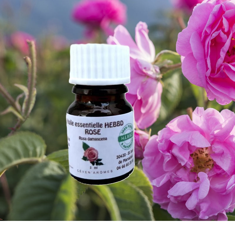 Rose de Damascus Huile Essentielle HEBBD 3ml - Zenencens