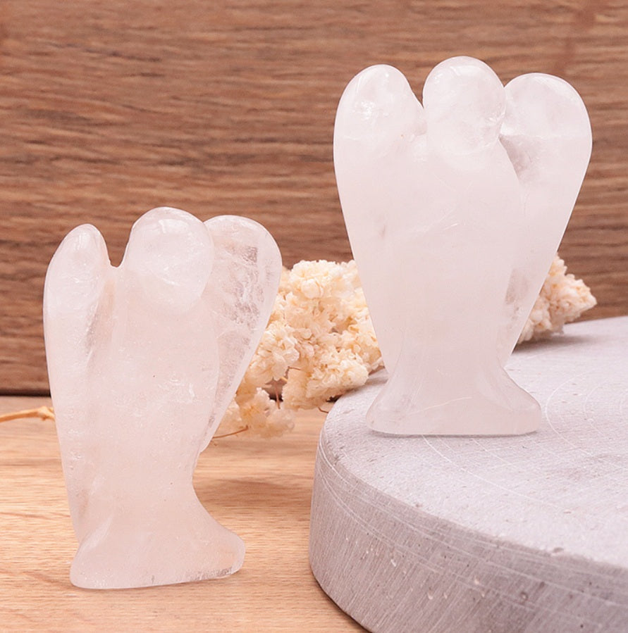 Ange Figurine Cristal de Roche 50mm - Zenencens