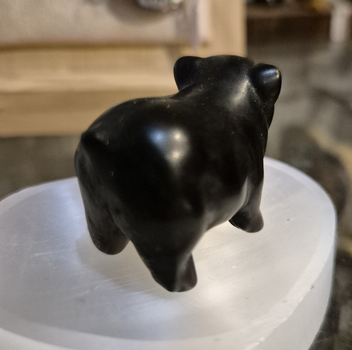 Figurine Cochon en Obsidienne