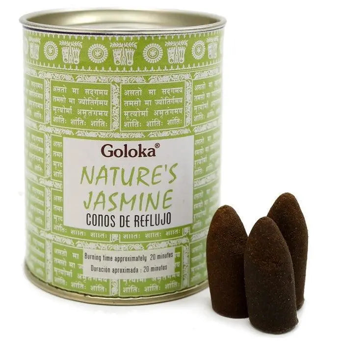 Goloka Reflux Cones D'Encens Jasmin - SHOPHORSE