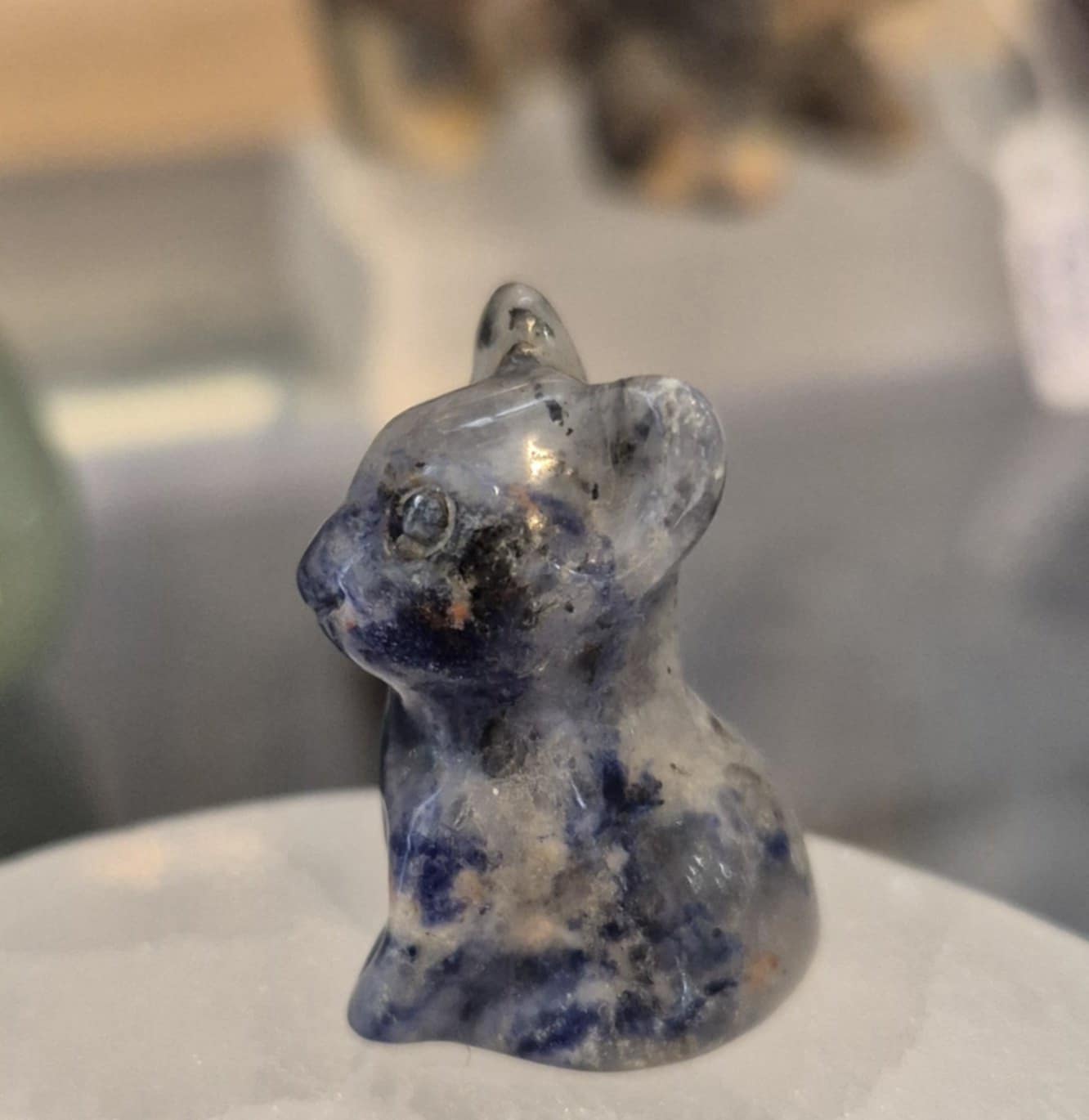 Figurine Mini Bulldog Sodalite