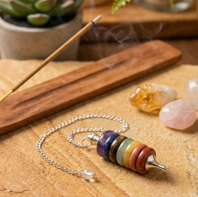 Pendule Cylindrique 7 Chakras