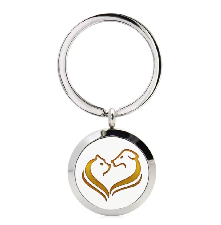 Porte Cles Diffuseur Chat & Chien