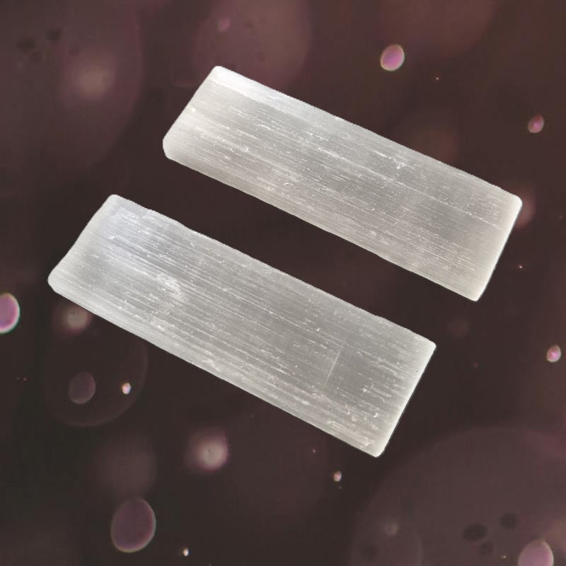 Barre de Sélénite Naturelle – Brute & Non Polie - Zenencens