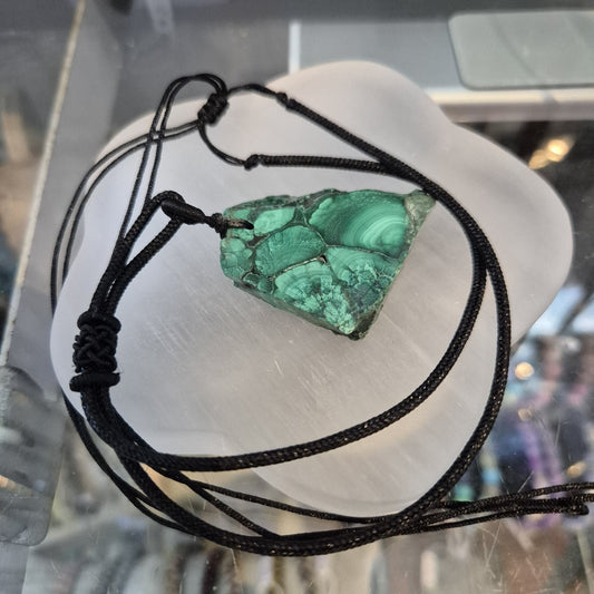Pendentif Tranche Malachite