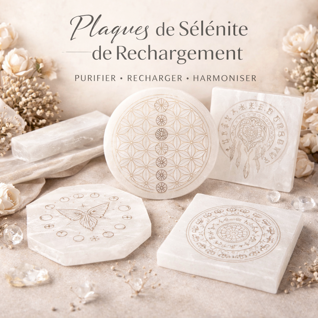 Plaques et Bols de Sélénite