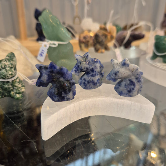Figurine Mini Tete de Cheval Sodalite