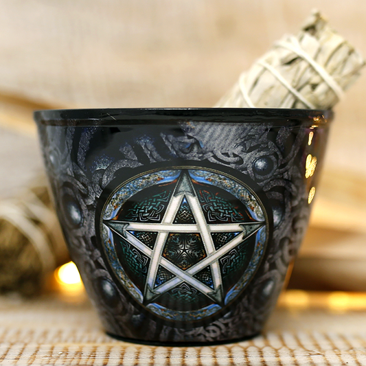 Pentagone Bol Métalique  pour Encens