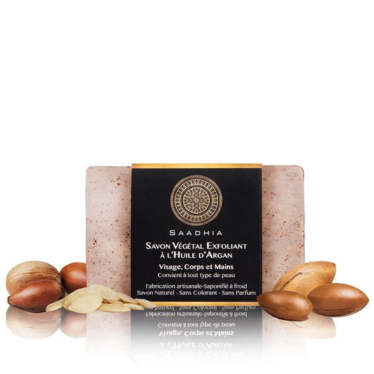 Saadhia Savon Végétal Exfoliant à l’huile d'Argan 100g