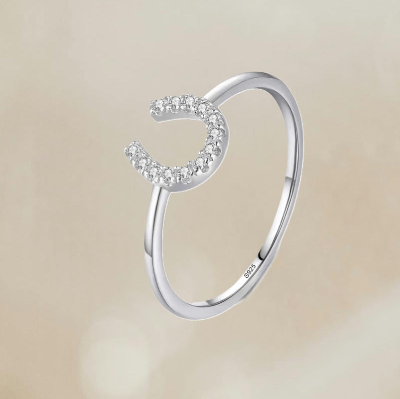 Bague Fer a Cheval en Strass - Zenencens