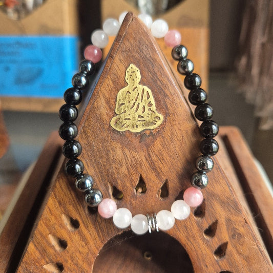 Bracelet 4 Pierres – Protection, Ancrage & Amour