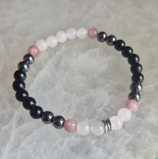 Bracelet 4 Pierres – Protection, Ancrage & Amour