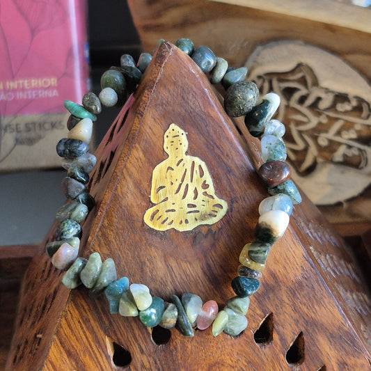 Bracelet Baroque agate Indienne