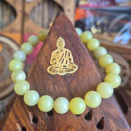 Bracelet Pierre de Jade Citron