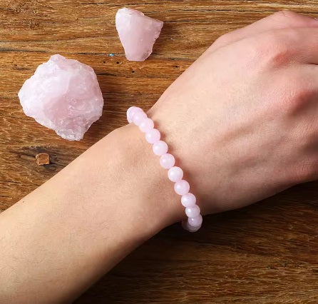 Bracelet Pierre de Quartz Rose