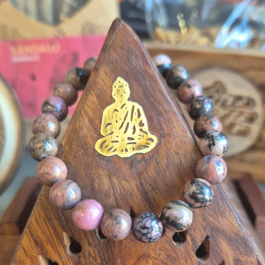 Bracelet Pierre de Rhodonite
