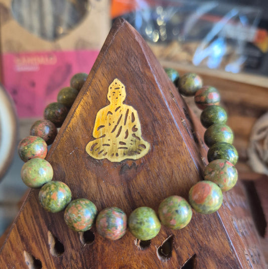 Bracelet Pierre de Unakite