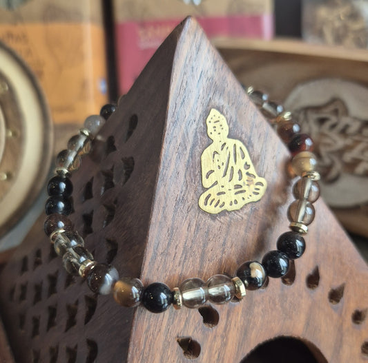 Bracelet Pierres Agate et Quartz