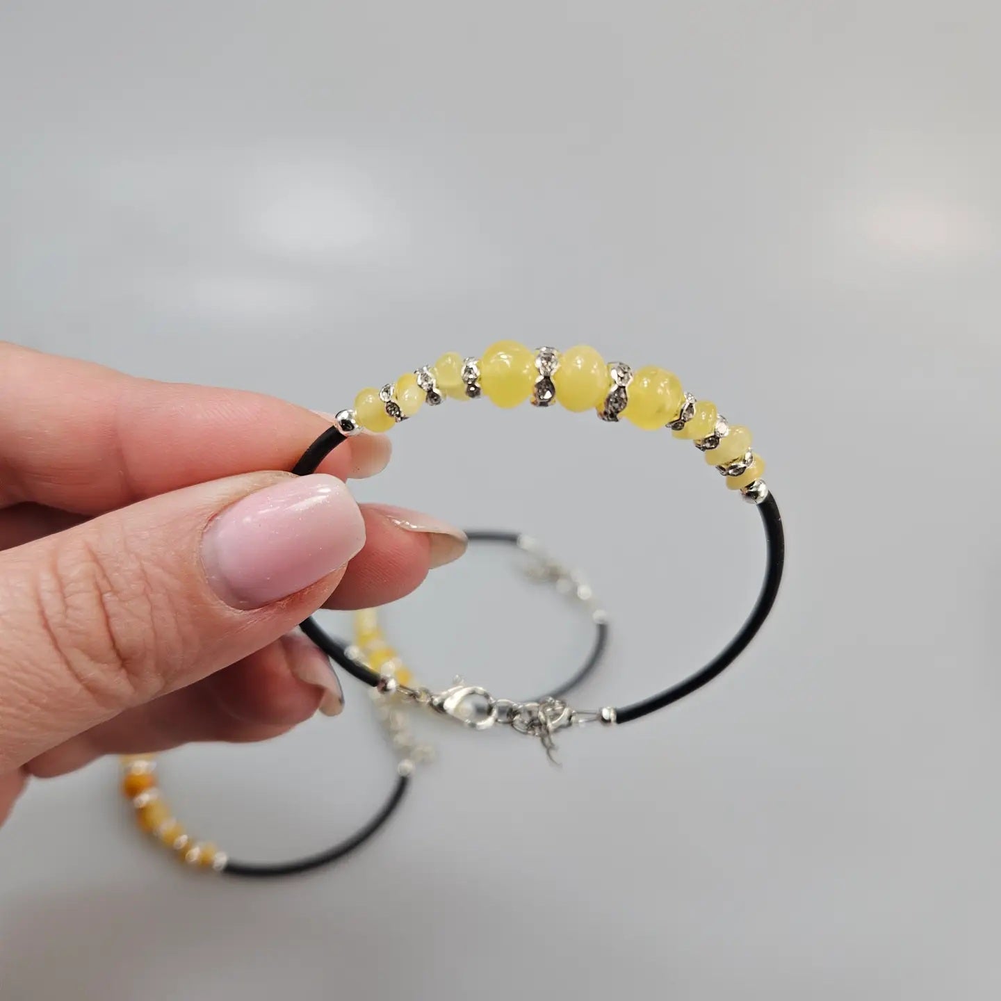 Bracelet Ambre Blanc