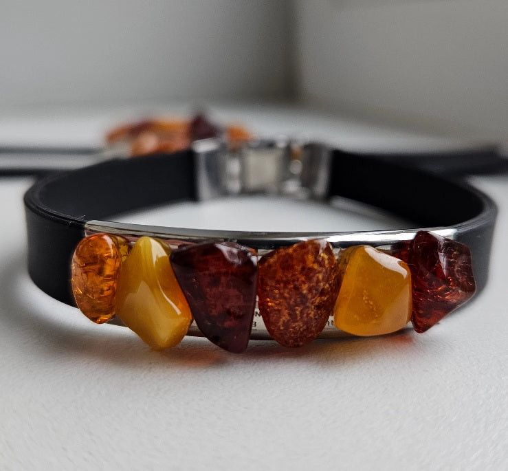 Bracelet Ambre Baltique Homme