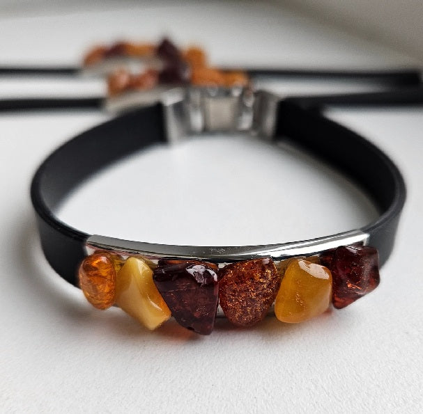 Bracelet Ambre Baltique Homme