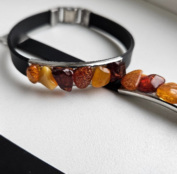 Bracelet Ambre Baltique Homme