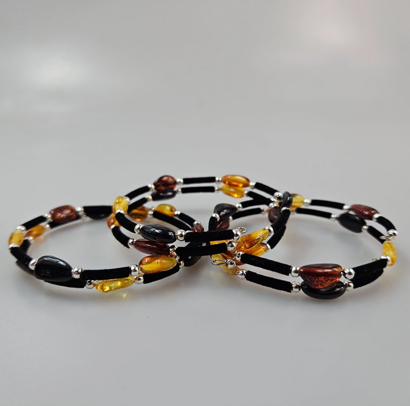 Bracelet Serpent Ambre Multicouleur