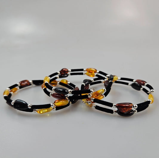 Bracelet Serpent Ambre Multicouleur