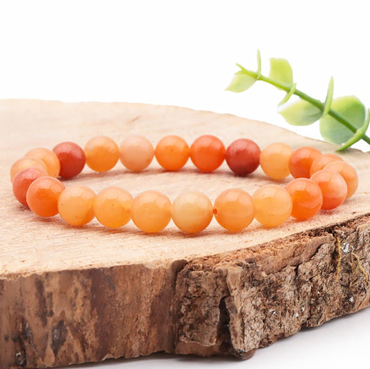 Bracelet Aventurine Orange 6mm