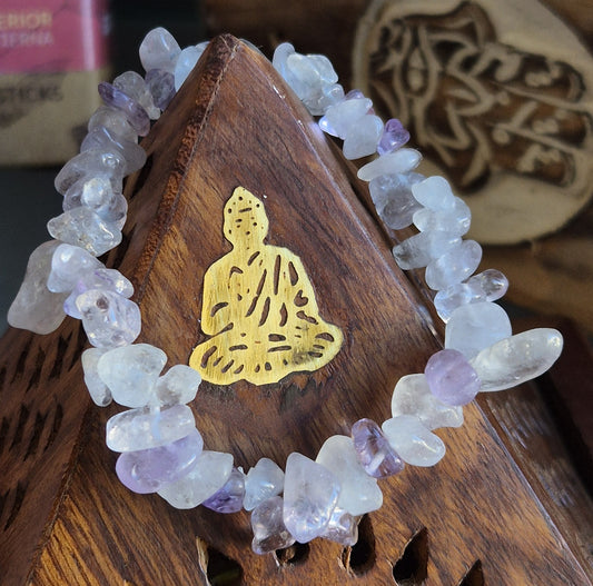 Bracelet Baroque Amethyste Lavande