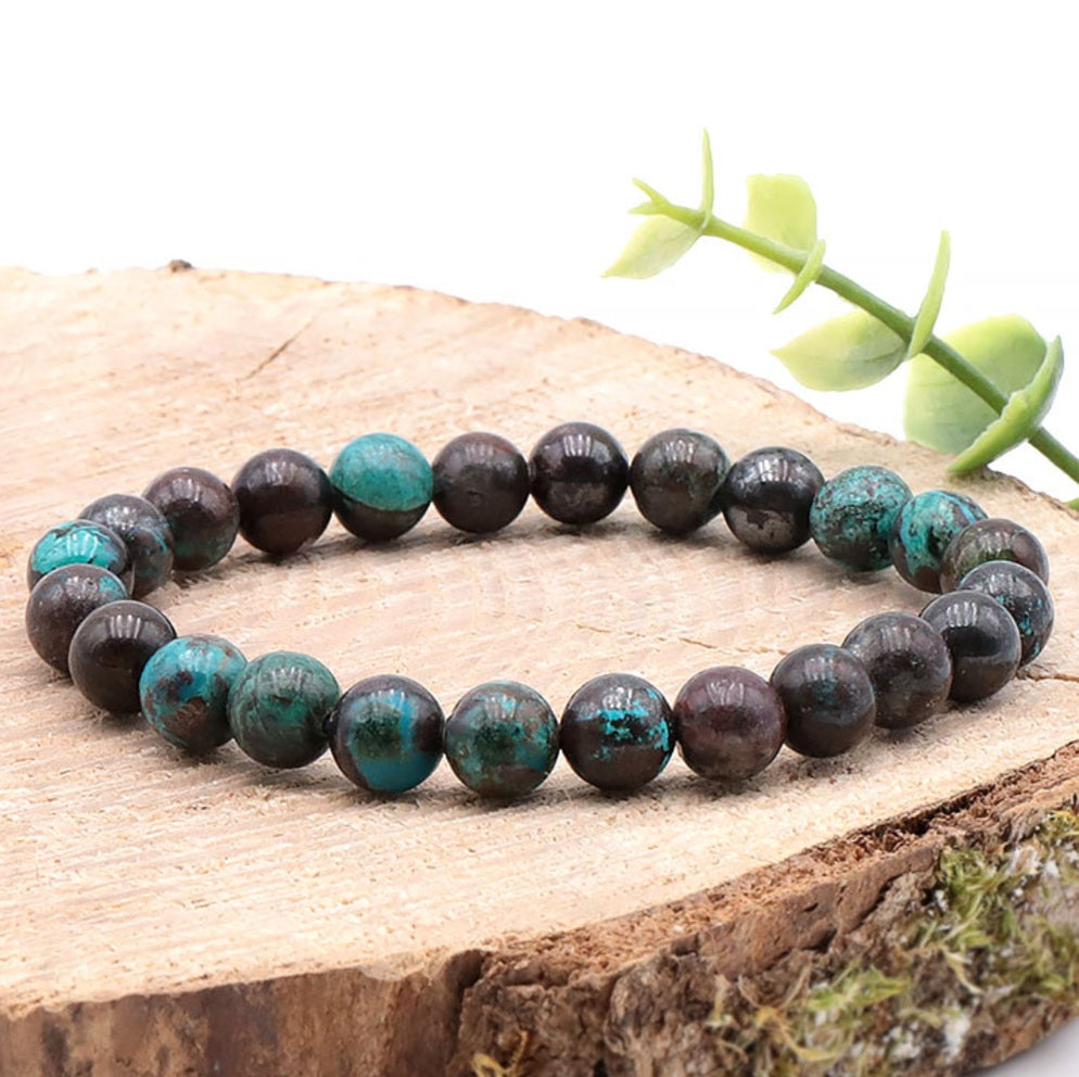 Bracelet Chrysocolle du Congo A+ Sérénité, Harmonie